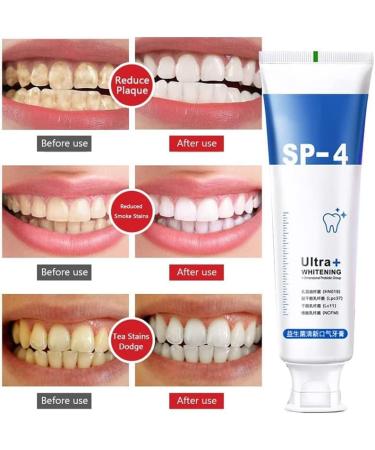 2 Piece SP-4 Whitening Toothpaste Breath Freshening Toothpaste Lightening and Stain Removal Toothpaste Whitening Toothpaste for Teeth (Blue - Fresh) - Buy Online on GoSupps.com