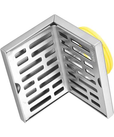 Anti-wear L Stainless Steel Bathroom Tile Insert Floor Drainer Square Corner Floor Drain Wall Corner Floor Drain Square Corner Floor Drain Wall Corner Floor Drain - Buy Online on GoSupps.com