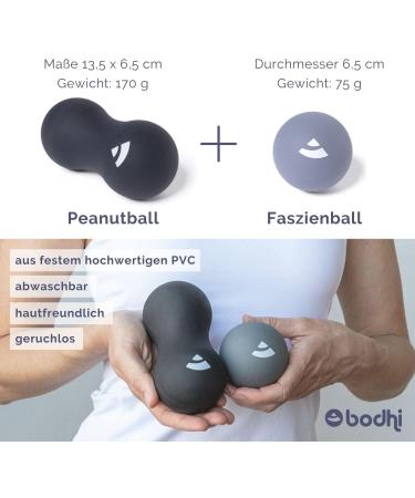Bodhi Fascia Set - Peanut Ball & Flexible Massage Balls for Whole Body Self-Massage | 6.5 cm Diameter | International Shipping - Buy Online on GoSupps.com