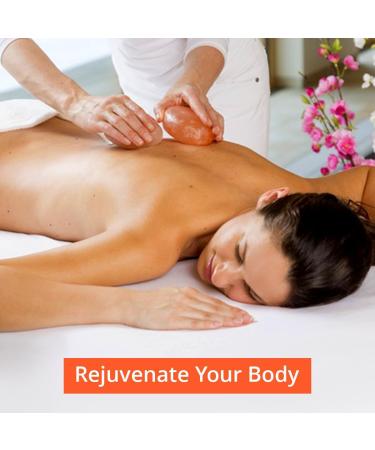 Himalayan Salt Massage Stones Set - Hand-Carved Pink Crystal Stones for Therapy Relaxation & Deodorant - Buy Online on GoSupps.com