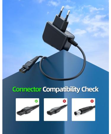 8V Charger for Philips HQ850 Norelco One Blade QP2630 QP2530 | Power Supply & Charging Cable - Buy Online on GoSupps.com