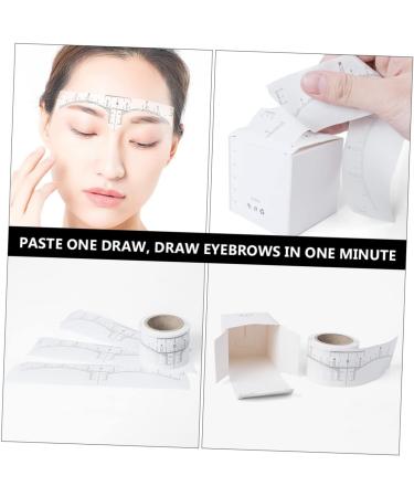 FRCOLOR 2 rolls Adhesive Scale Auxiliary Stencil Sticker Brow Disposable Cosmetics Measuring Woman Eyebrow 1 count (Pack of 1) Whitex2pcs - Buy Online on GoSupps.com