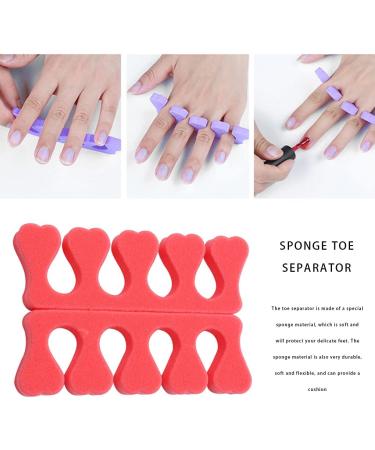 Guangcailun Toe Separator & Nail Divider Tool - Art Fo Divider & Manicure Sponge - 1 Pair Purple - Salon Supplies for Perfect Nails - Buy Online on GoSupps.com