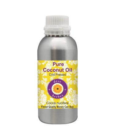 Deve Herbes Pure Coconut Oil (Cocos nucifera) Natural Therapeutic Grade Cold Pressed 300ml (10 oz) 300 ml (1 Pack)