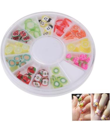 minkissy Nail Art Decor 12 Fruit Decor Nail Art Decoration Nails Decoration Polymer Clay Slices for Nail Manicure Tool Nail Beauty Accessories Manicure Tools Decorate Boxed Soft Pottery - Buy Online on GoSupps.com
