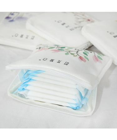 Miedeon 2-Pack Menstrual Bag - Cute Storage for Tampons & Bandages - Green 4.7x4.5in | Women's Organizer Wallet - Buy Online on GoSupps.com