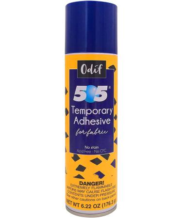 Odif 505 Spray and Fix Fabric Adhesive 6.22oz - Embroidery & Quilting Basting Glue | Includes 25 Sewing Fabric Clips - Buy Online on GoSupps.com