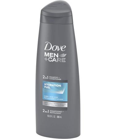 Dove Men + Care 2 in 1 Shampoo and Conditioner With Conditioning Actives Hydration Fuel For Healthy Hair 355 ml - Buy Online on GoSupps.com
