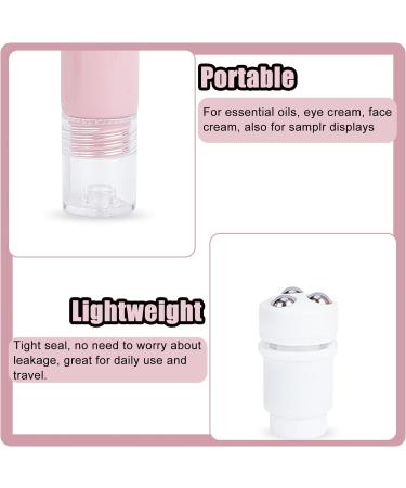 NICENEEDED 2Pcs 20ml Refillable Eye Cream Roller Bottle Travel Size Essential Oil Roller Bottles Cosmetic Empty Tube Cosmetic Storage Container for Women Girls - Buy Online on GoSupps.com