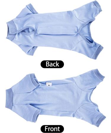 Lianzimau Katzenbody for Post-Op Cats | Long-Sleeved Catwear with E-Neck Band | Blue - 1 Pack - Buy Online on GoSupps.com