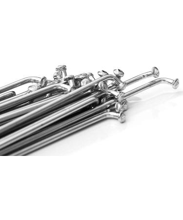 BaveL Steel Spokes MTB Set | 162-173mm w/Nipples | 36PCS | Silver 172 - Buy Online on GoSupps.com