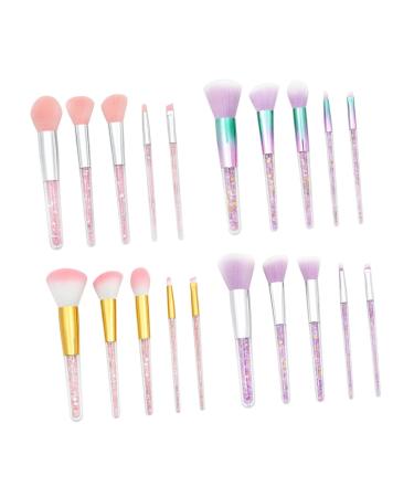 5 Set Professional Makeup Brushes for Women - Blending Eyebrow Foundation & Blush - Miss Pink Major - Buy Online on GoSupps.com