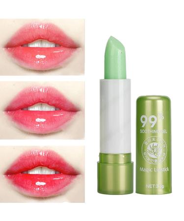 Aloe Vera Color Changing Lip Balm - Moisturizing Gloss Lipstick | 0.15g Beauty Makeup Tool - International Shipping - Buy Online on GoSupps.com