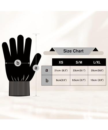 Migliore Wear Eczema Gloves for Adults - Moisturizing Cotton Gloves for Dry Hands - Touchscreen Black Gloves 2 Pairs - Men Women - Black-S/M - Buy Online on GoSupps.com