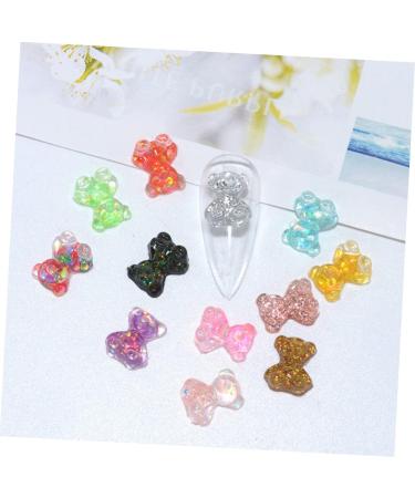 Abaodam 100pcs Nails D Accessories Manicure Small Jewelry Candy Decor Resin Design Bears Little Cartoon - Buy Online on GoSupps.com