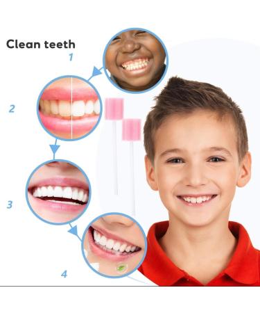 Supvox 100 Sterile Mouth Sponges - Pink Oral Hygiene Cotton Sticks for Optimal Care - Buy Online on GoSupps.com