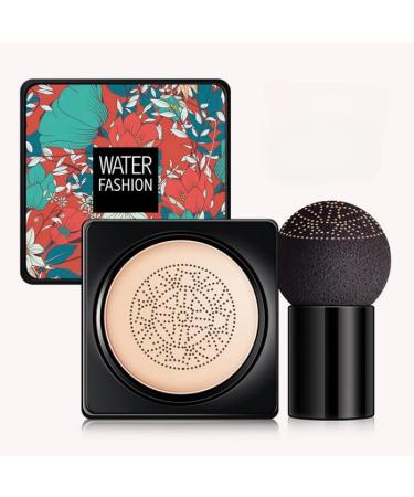 PICKX Mushroom Head Air Cushion CC Cream Concealer Full Coverage Foundation Moisturizing Concealer Makeup Base Lasting Brightening Liquid Foundation for All Skin Even Skin Tone (A-lvory) 1 g (Pack of 1) A-lvory