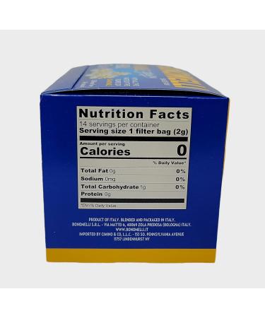 Bonomelli Filtrofiore Chamomile Herbal Tea - 14 pc. Pkgs (2 Pack) - Relaxing and Soothing Blend - Buy Online on GoSupps.com