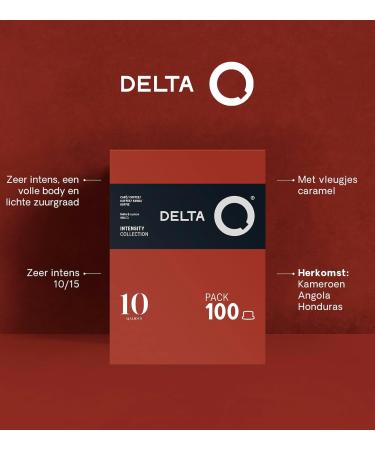 Delta Q Qalidus Ground Coffee Capsules 100 Capsules Intensity 10 Compatible with Delta Q Coffee Makers Intense Espresso with Caramel Notes - Buy Online on GoSupps.com