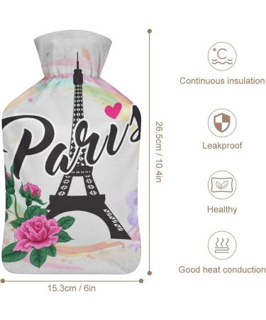 Buy Tower Flower Hot Water Bottle with Plush Cover - Ideal Bed Hand Warmer for Adults & Kids (26.5x15.3cm) - Fast International Shipping - Buy Online on GoSupps.com