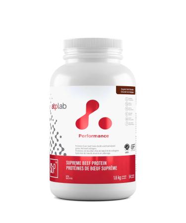 ATP LAB - ATP Supreme Beef Protein Powder Grass Fed 1.6 kg (Chocolate Flavour) - Proteins from Beef Bone Broth and Hydrolysed Grass-fed Beef Collagen Dark Chocolate 1.6 kg (Pack of 1)
