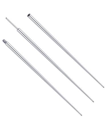 Milacolato Piercing Taper 14G 16G 18G G23 Titanium Piercing Taper Insertion Pin for Ear/Nose/Navel/Nipple/Lip/Eyebrow Stretcher Body Piercing Stretching Kit Assistant Tool 3 Tapers for 1.0mm(18g) Piercing Bar