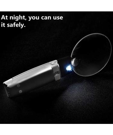 Glass with Light Handheld Illuminated Magnifier 5X No Frame HD Lens for Old Man Reading Inspection Soldering Needlework Repair Hobby Crafts Made in China - Buy Online on GoSupps.com