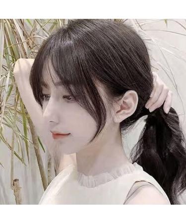 Clip In Bangs Fake Bangs Hair Clip Clip On Bangs Human Hair Air Curtain Bangs For Women Clips Wispy Bangs Hair Extensions Fringe Hairpieces Curved Bangsr - Buy Online on GoSupps.com