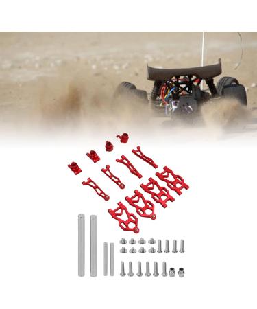 Upper Lower Suspension Arms Easy Installation Replacement Parts RC Suspension Arm Kit Standard Size with Steering Cups for 16101PRO 16102 16103 16201 (Red) - Buy Online on GoSupps.com