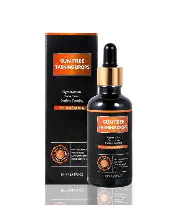 Sun Free Self-Tanning Drops | Plant-Based Formula for All Skin Types - Customizable Color Adjustment - Buy Online on GoSupps.com