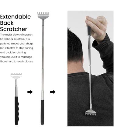 2PC Telescopic Back Scratcher Stainless Steel Hand Massager for Adults | International Shipping Available - Buy Online on GoSupps.com