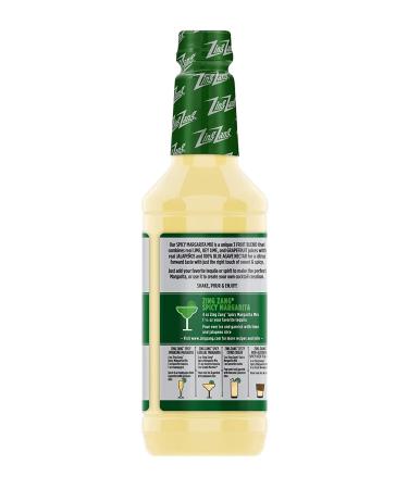Zing Zang Spicy Margarita Mix 32 Fl Oz Bottle - All Natural 3 Fruit Juice Blend with Jalape os - Non-Alcoholic Cocktail Mixer - Buy Online on GoSupps.com