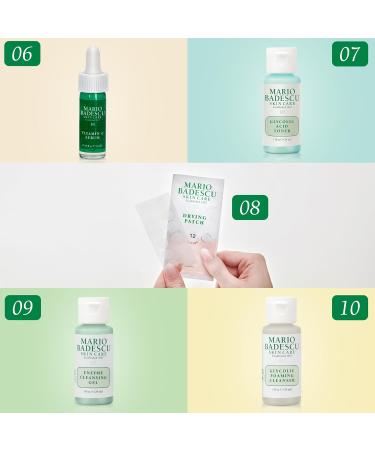 A Little Bit of Mario 10-Piece Skincare Kit Vitamin C Serum Glycolic Acid Toner Hyaluronic Dew Cream Collagen Mask HOCI Spray & Cleanser Brightening Anti-Aging & Hydration Travel & Gift Set - Buy Online on GoSupps.com