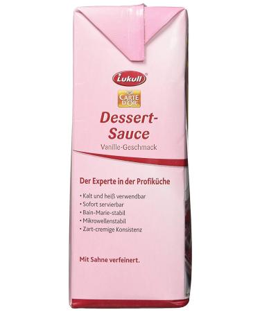 Lukull Dessert Sauce Vanilla Flavor - 1 Litre (1 Pack) | Premium International Shipping - Buy Online on GoSupps.com