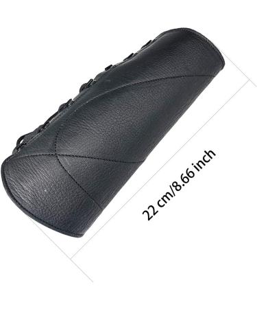 Longbowmaker Leather Archery Arm Guard - 8.66 Black Forearm Protector for Optimal Shooting Performance - Buy Online on GoSupps.com