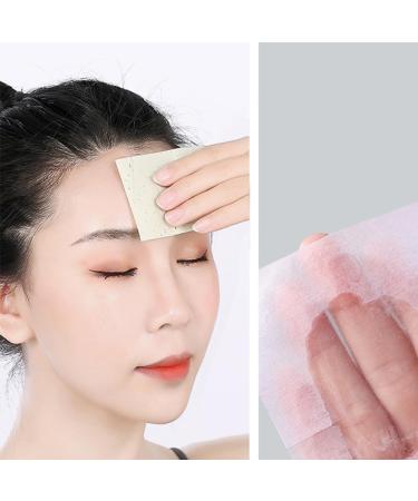 Oil Blotting Paper - 100 Sheets Natural Facial Tissue for Men, Women, and Students - Portable Oil Control with Natural Fragrance - Yellow - Buy Online on GoSupps.com