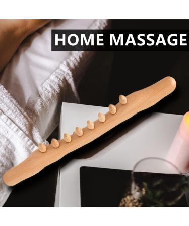 Yinhing Wooden Gua Sha Massage Tools - 8-Point Massage Roller Stick for Home & Salon Beauty Care - Buy Online on GoSupps.com