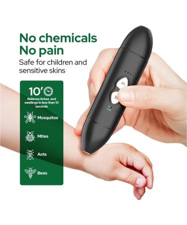 Insect Sting & Bite Relief | 2-in-1 Bug Bite Relief with Suction Tool & Heat | Rechargeable Mosquito Itch Relief | Fast Itch Relief for Bug Bites - Buy Online on GoSupps.com