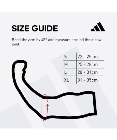 adidas Seamless Elbow Support Sleeve for Training, Competitions & Fitness - Ergonomic Design - Durable & Breathable - Black (Large) - Buy Online on GoSupps.com