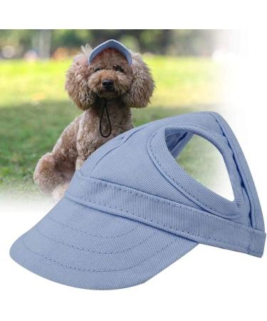 Adjustable Blue Baseball Cap for Dogs & Cats - Summer Sun Protection Hat for Outdoor Travel - Reusable Pet Accessory - Buy Online on GoSupps.com