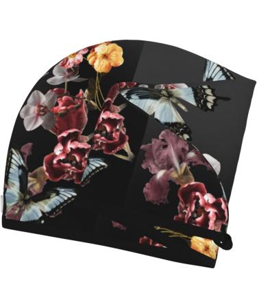 Hair Towel Wrap Quick-Dry Towel Turban for Effortless Hair Drying | Butterfly Floral Design - Buy Online on GoSupps.com