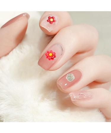 3D Flower Nail Charms 200 Pcs Colorful Acrylic Camellia Rose Flower Nail Art Charms Cherry Blossom Nail Rhinestones Gems Nail Accessories for DIY Nail Art Designs Jewelry Making (Multi-Colored) - Buy Online on GoSupps.com