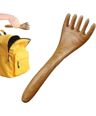 Massage Comb Made of Wood | Five-Claw Multifunction Head | Portable Head Massage Device for Neck & Legs | Remove Moisture & Soothe Skin - Buy Online on GoSupps.com