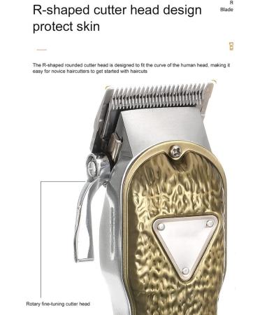 Hair Clippers - All-Metal Electric Clipper with LCD Display for Men | Professional Salon Quality Shaving Tool - Silver - Buy Online on GoSupps.com