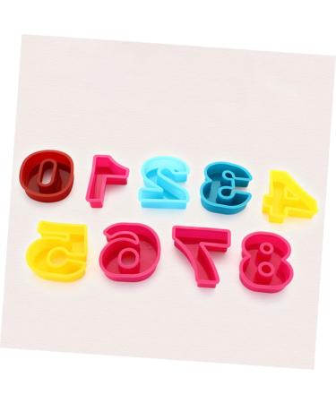 Alipis 10pcs Silicone Molds Silicone Baking Mold Number Molds Number Fondant Mold 10 Piece Set Fudge - Buy Online on GoSupps.com