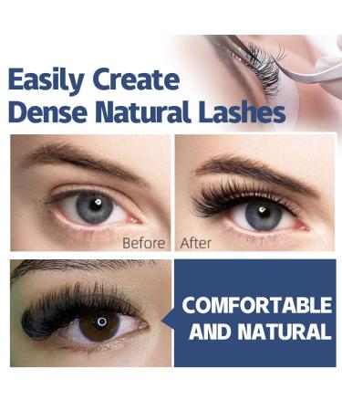 Qeelasee 0.07 Thickness CC Curl 11mm Volume Mink Eyelash Extensions - Professional Salon Grade Semi-permanent Silk Lashes - Buy Online on GoSupps.com