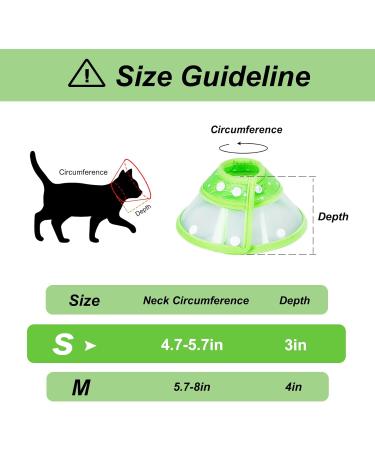 Vivifying Pet Neck Brace - Adjustable Lightweight Protective Collar for Puppies Small Dogs & Cats (11.9-14.4 cm Green-S) | International Shipping - Buy Online on GoSupps.com