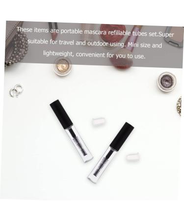 Hemoton 1set Mascara Tube Eyelash Cream Tube Clear Empty Mascara Bottles DIY Mascara Bottle with Funnels Portable Mascara Bottle Refillable Mascara Bottle Small Mascara Container - Buy Online on GoSupps.com