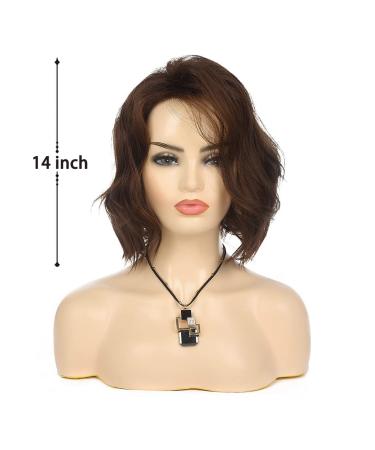 Wiwige Short Wavy Brown Bob Wig for Women - Synthetic Heat Resistant Cosplay Wig - Buy Online on GoSupps.com