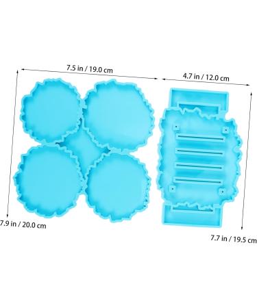 STOBOK 1 Coaster Mold Resin Moulds Resin Casting Molds Resin Silicone Molds Soap Dish Molds for Chocolate Molds for Resin Epoxy Mold Silicone Mould Chocolate Mould Fudge Silica Gel Agate - Buy Online on GoSupps.com